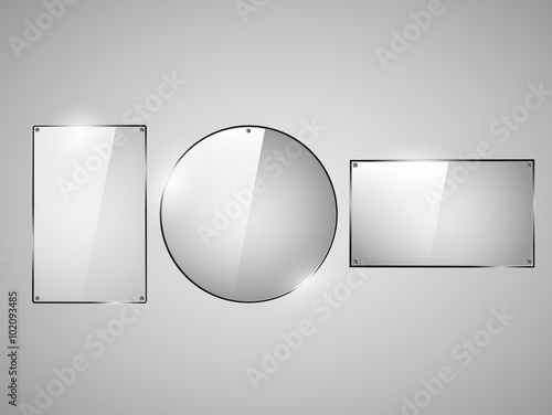 Glass Framework, Vector Illustration