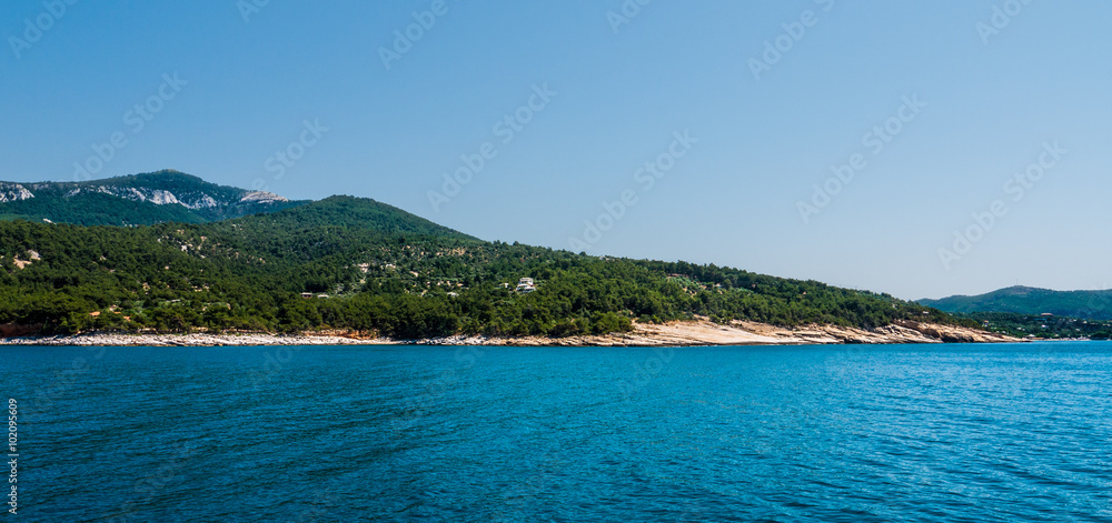 Beautiful Thassos island. Greece.