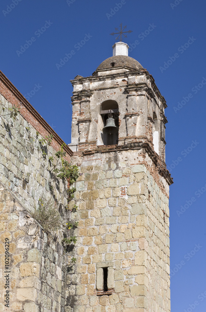 Church bell tower, Oaxaca City, Oaxaca, Mexico Church bell tower, Oaxaca City, Oaxaca, Mexico
