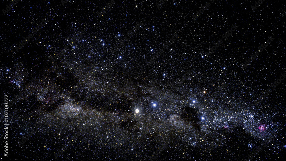 Obraz premium Stars, milky way. Elements of this image furnished by NASA