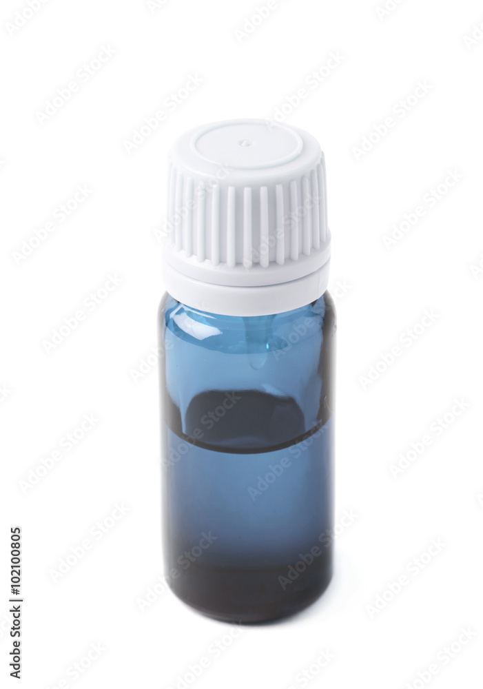 Small vial flask isolated Small vial flask isolated