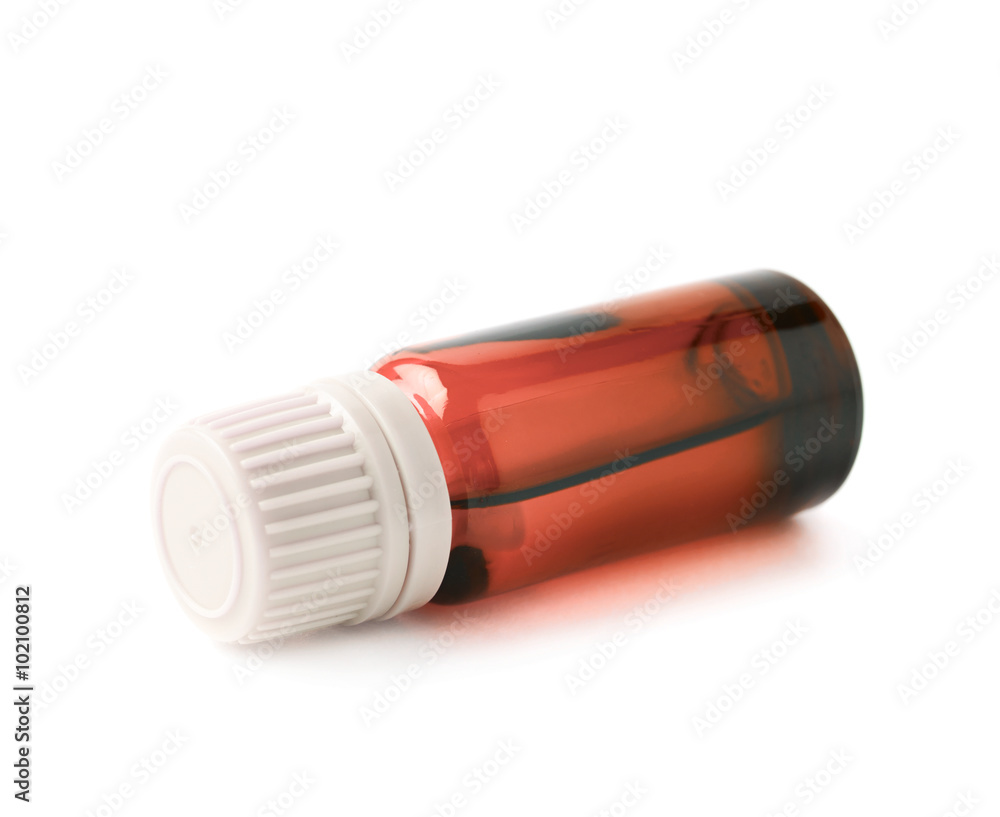 Small vial flask isolated Small vial flask isolated