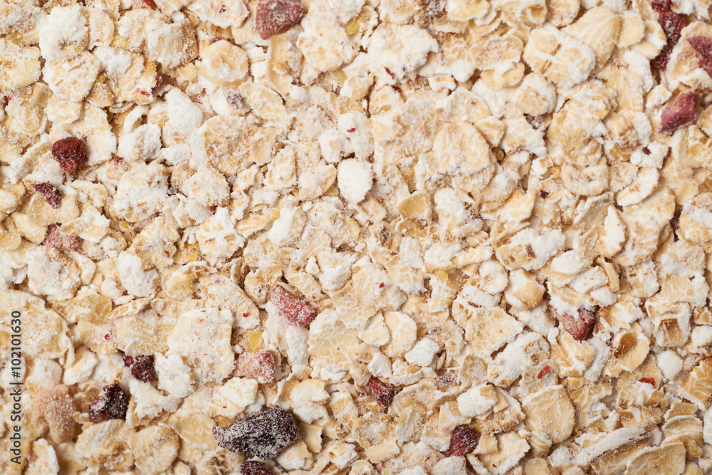 Surface covered with the oatmeal Surface covered with the oatmeal