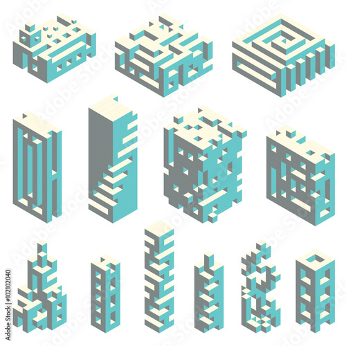 Isometric cubes architecture