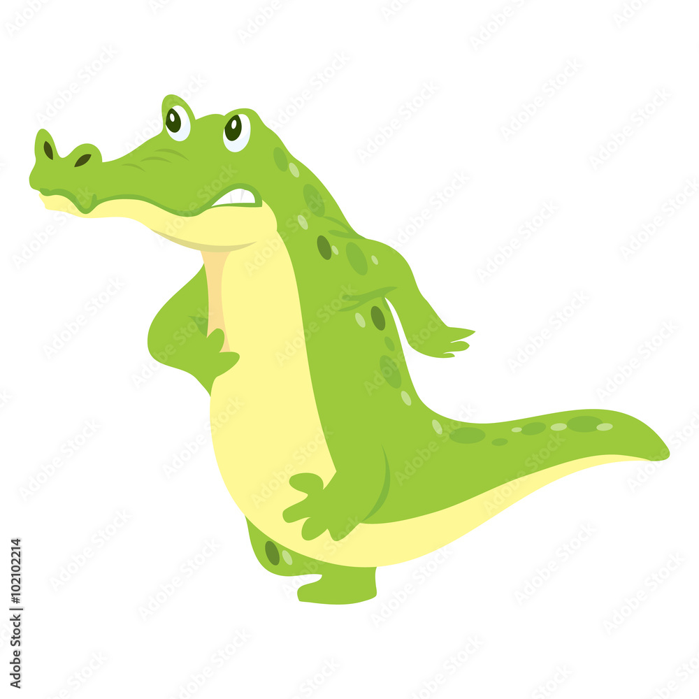 Obraz premium Running Crocs in a Hurry