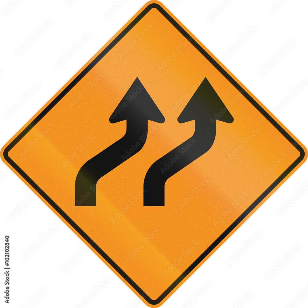 Temporary road control version - Double curve Temporary road control version - Double curve