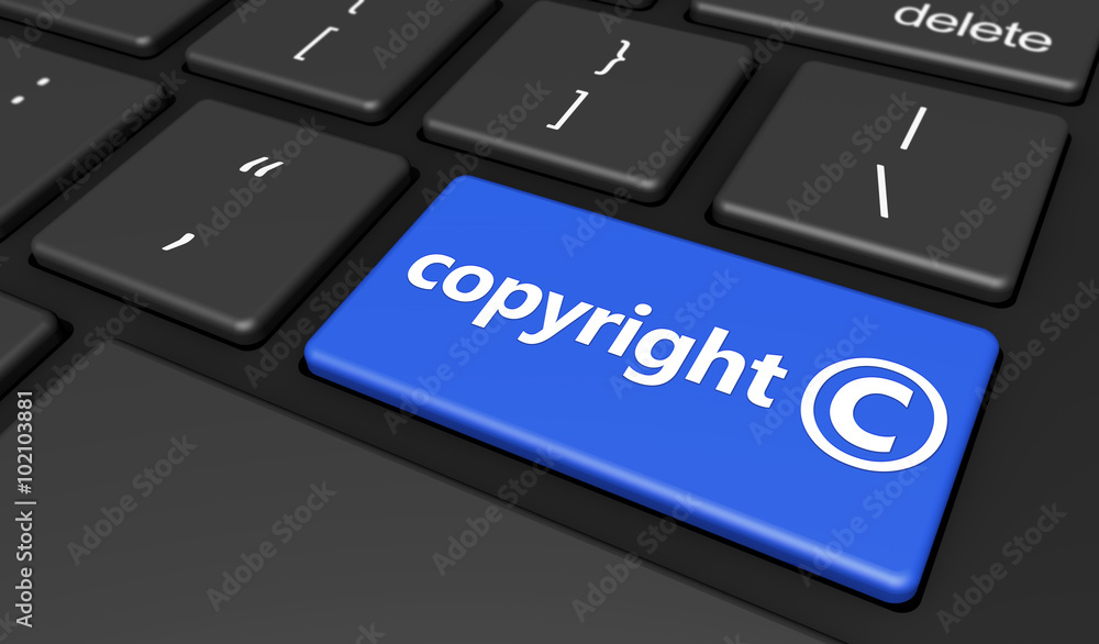 Copyright Symbol On Computer Keyboard Stock Illustration | Adobe Stock