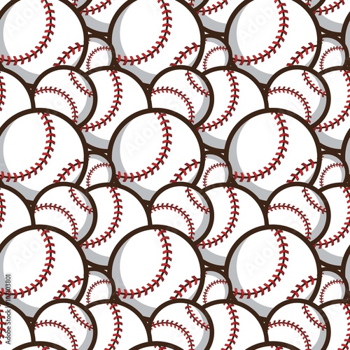 baseball seamless pattern