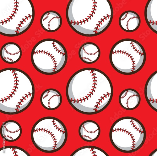 baseball seamless pattern