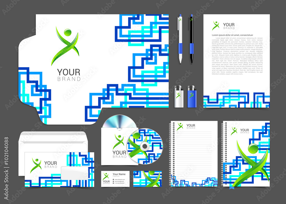 corporate identity creative people package template design