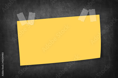 blank large yellow sticky n...