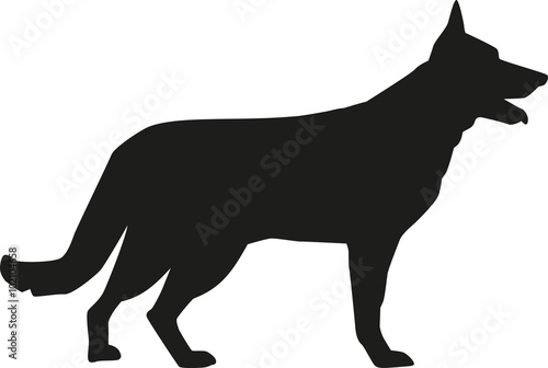 German Shepherd silhouette