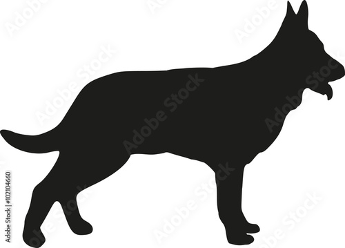 German Shepherd dog silhouette