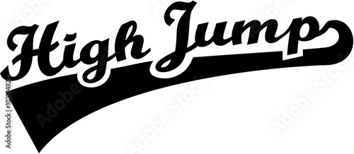 High Jump retro word