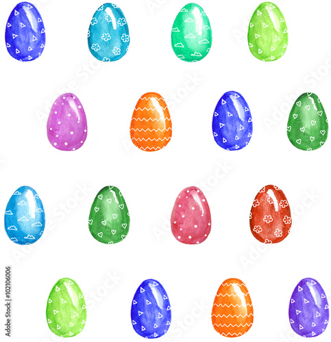 Easter eggs pattern