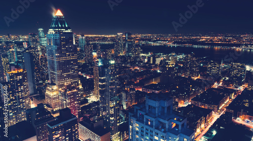 New York City skyline at night © Tierney