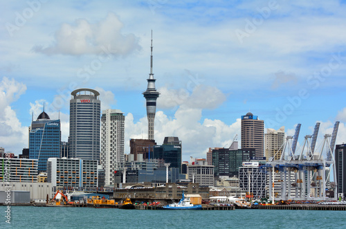 Auckland waterfront skyline - New Zealand