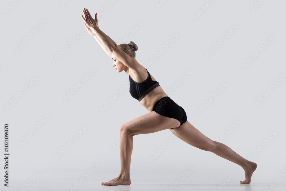 Virabhadrasana One pose Virabhadrasana One pose