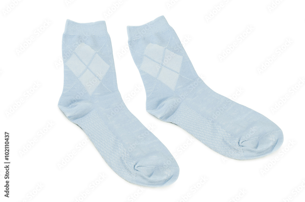 Children's socks isolated on white background Children's socks isolated on white background