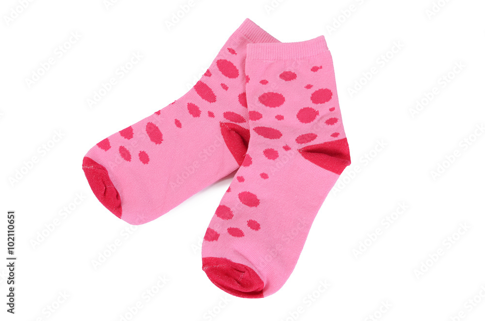 Children's socks isolated on white background Children's socks isolated on white background