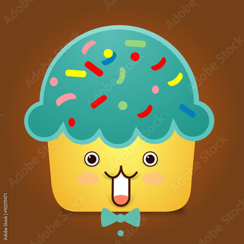 cute Cupcake Character