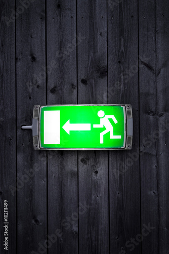 Emergency exit sign