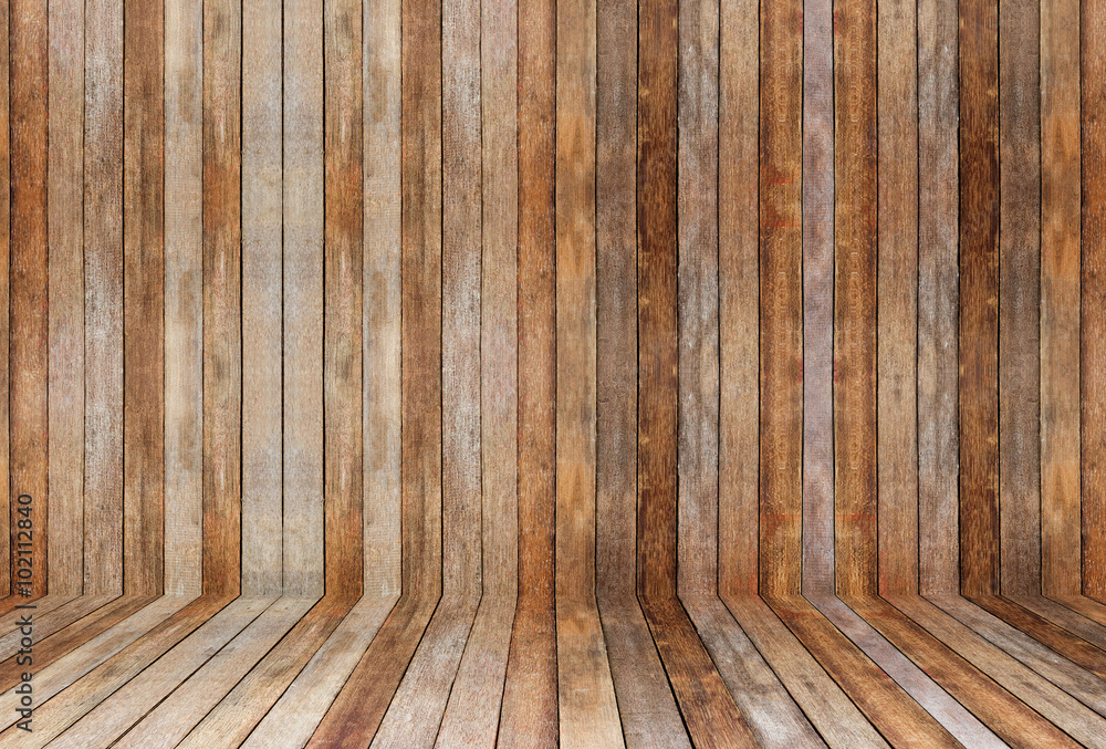Naklejka premium Wood wall background
