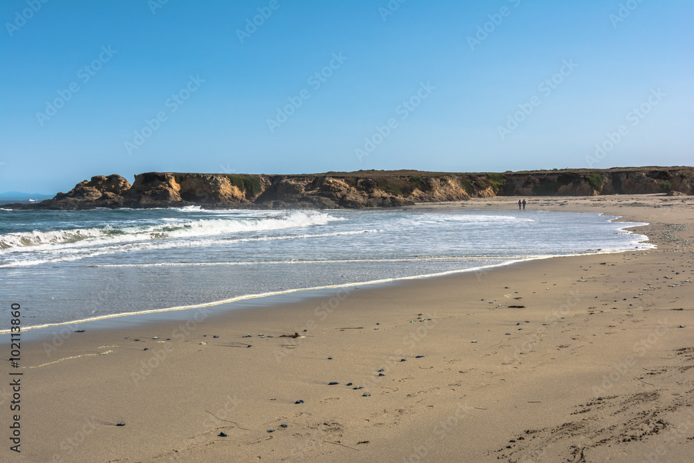 Sand beach at Fort Bragg, California