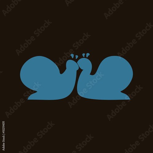 snail on brown background,vector illustration