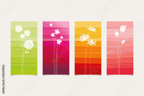 set of greeting cards