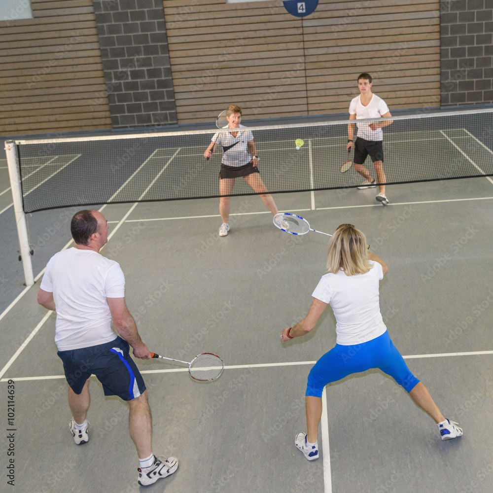 Obraz premium Spielszene beim Badminton