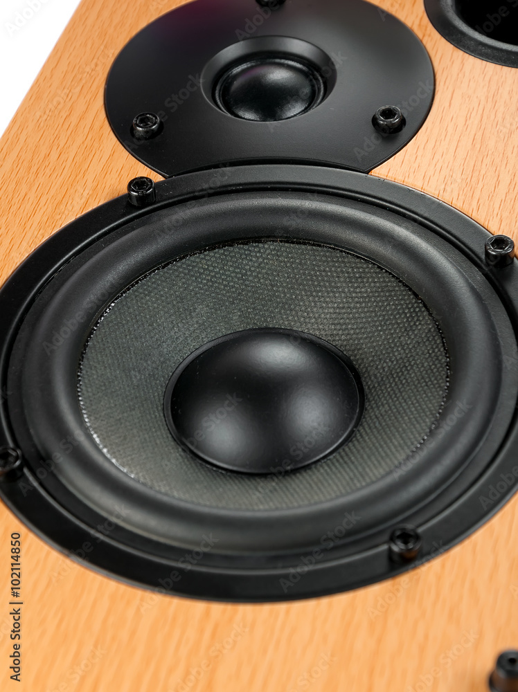 Speaker isolated on white background Speaker isolated on white background