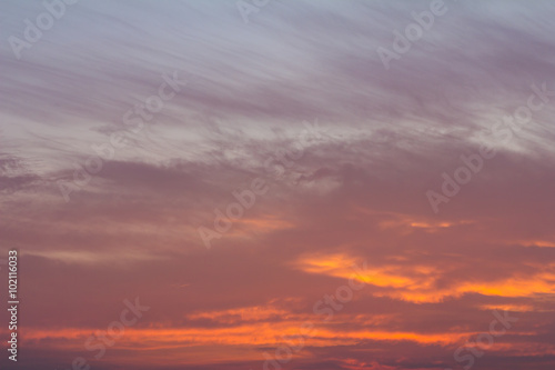 .Morning clouds, light orange. © kaentian
