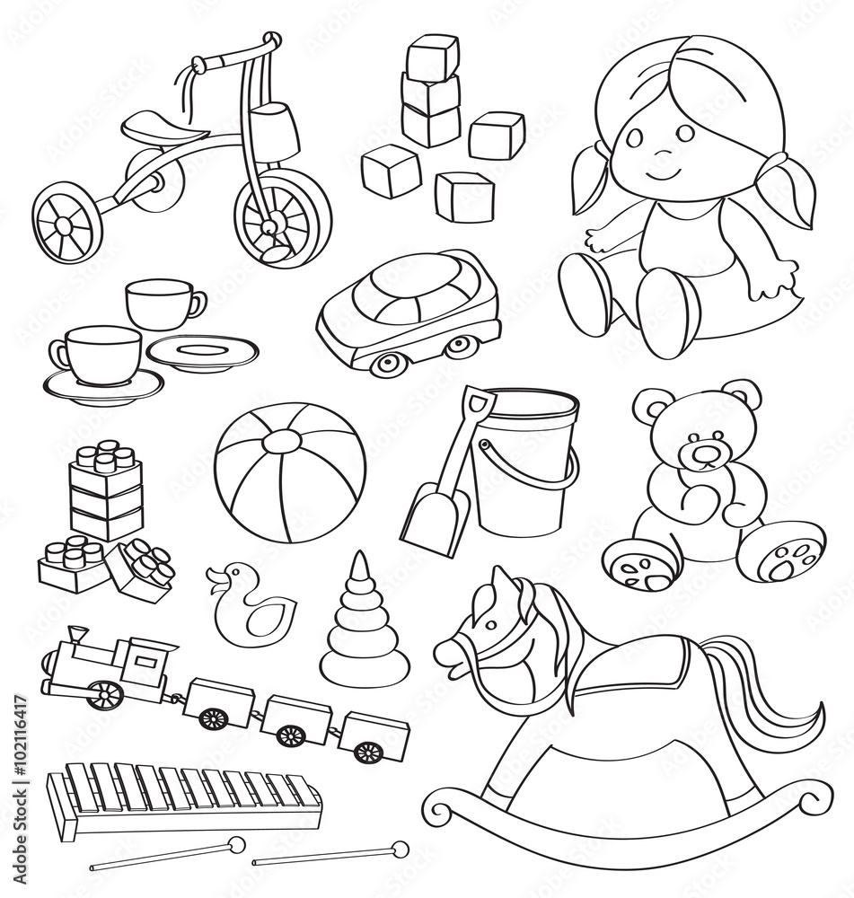 Doodle vector toys Doodle vector toys