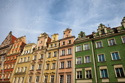 Houses in the Old Town of Wroclaw in Poland