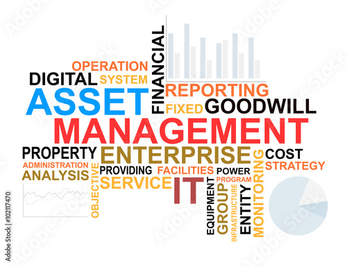 Asset management words cloud