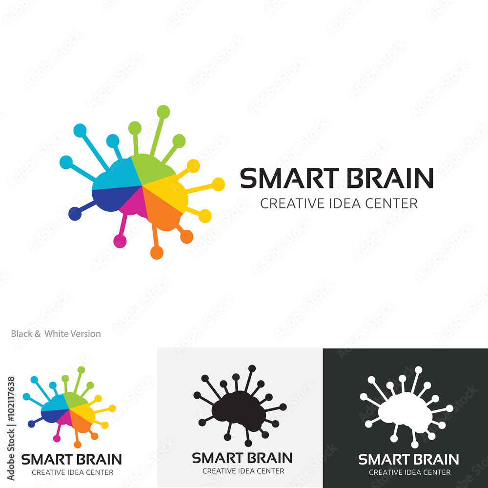 Creative idea logo,Brain logo,learning logo,education logo,mine and human logo design,vector logo template Creative idea logo,Brain logo,learning logo,education logo,mine and human logo design,vector logo template