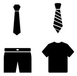 Vêtements homme en 4 icônes