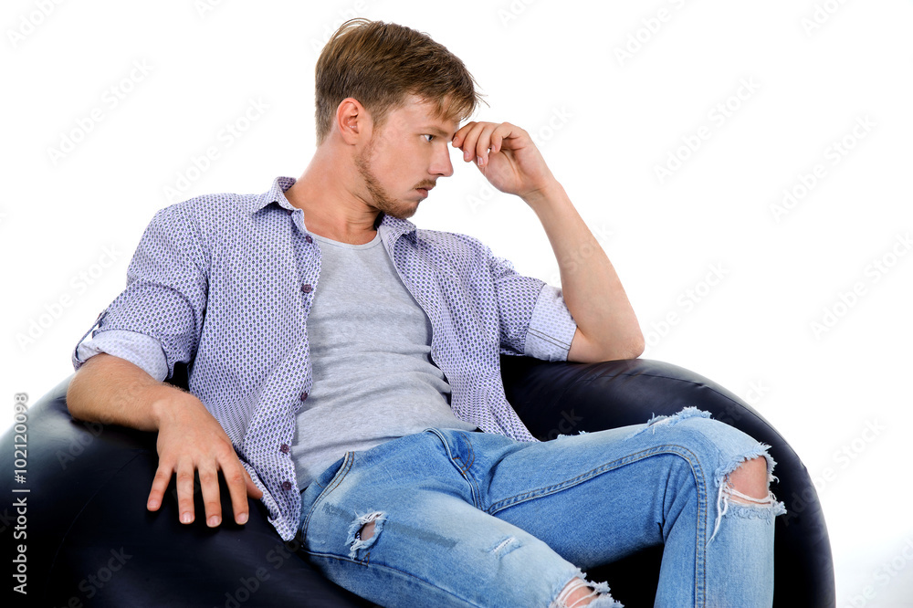 man ponders man ponders