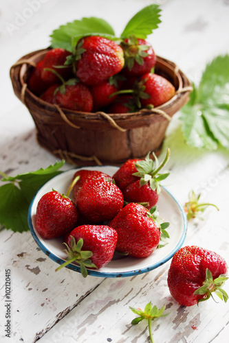 juicy organic strawberries