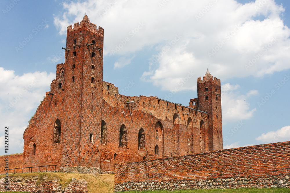 Ruins of Radzyn Chelminski castle, Poland
