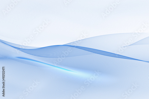Blue Waves on a white background
