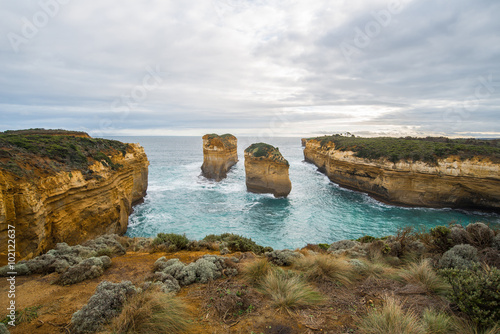 Loch Ard Gorge one of the spectacular landscape on the Great Ocean Road, Australia.