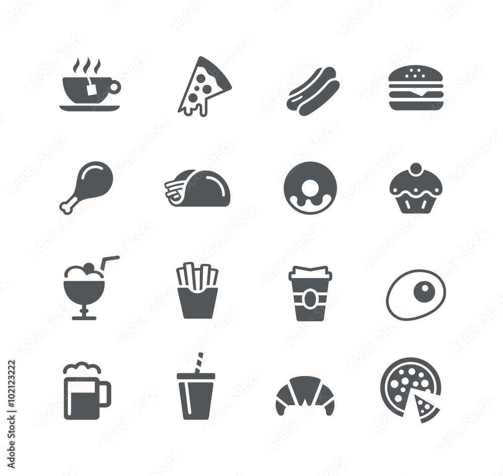 Food Icons 1 -- Utility Series Food Icons 1 -- Utility Series