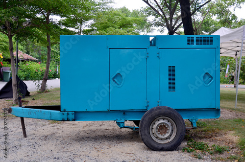 Electric generator trailer