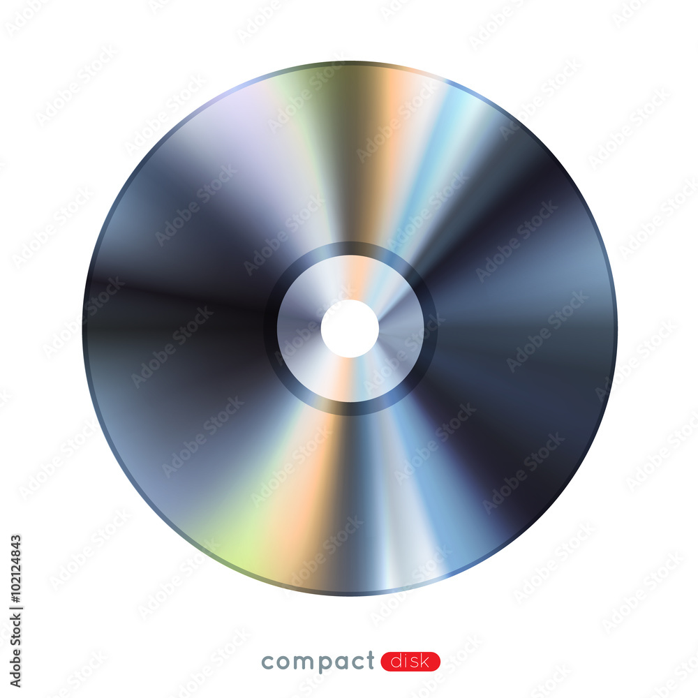 realistic compact disc, eps10 vector illustration realistic compact disc, eps10 vector illustration