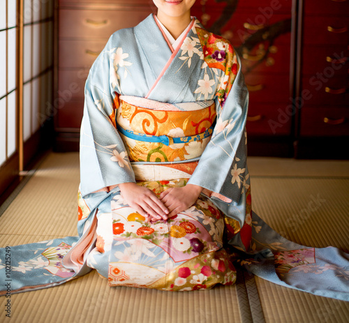 Fototapeta Japanese kimono
