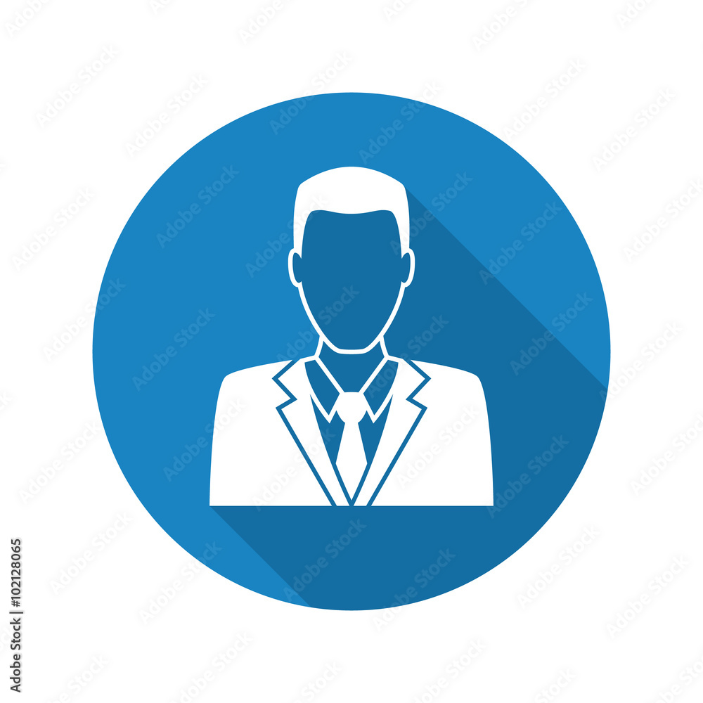 Man in business suit icon, vector symbol Man in business suit icon, vector symbol