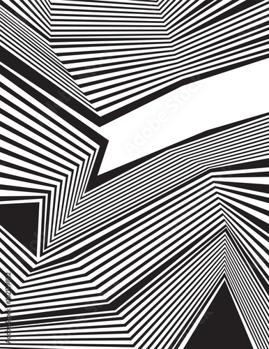 optical art background, op art, black and white design straiight