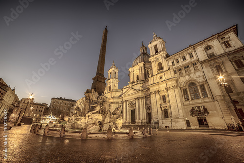 Rome, Italy: Piazza Navona, Sant'Agnese in Agone Church 
